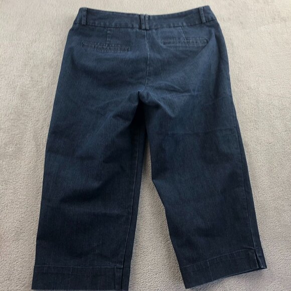2 Dockers Womens Capri Jeans Size 4P Lot Of Two Mid Rise Curvy Blue Denim Crop - Picture 10 of 12